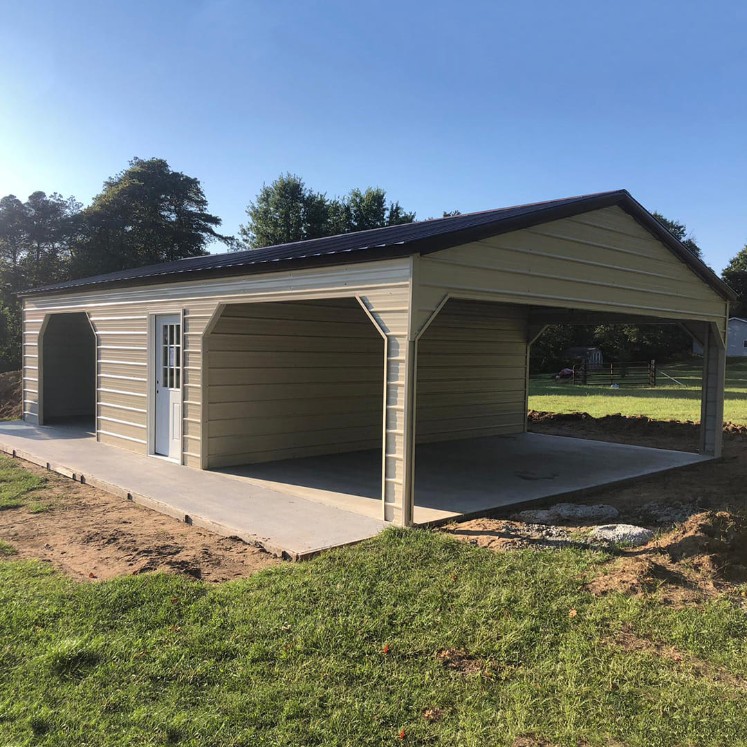 VR 24x30x8 20' Enclosed with Finished Gable